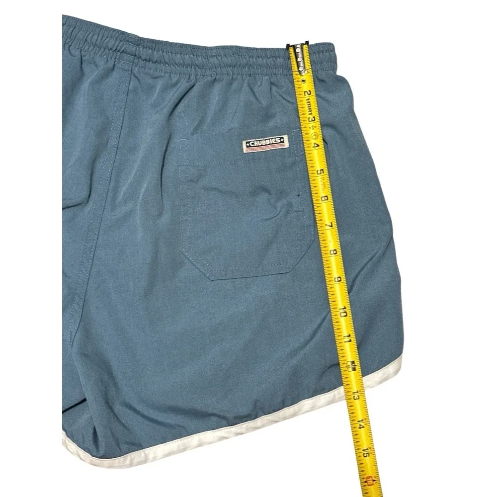 Vintage Chubbies Men's‎ Blue Shorts Size XL 80% Polyester 20% Cotton Made In USA